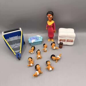 Playmates Toys Simpsons Series 15 Octuplets, MANJULA TOY Interactive LOT Rare